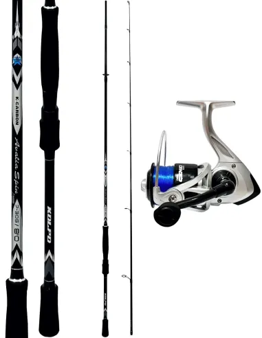 Kolpo Avalia Spin 2.10 m 10–40 g Spinning Kit + Genio Reel with Line – Powerful and Balanced Combo