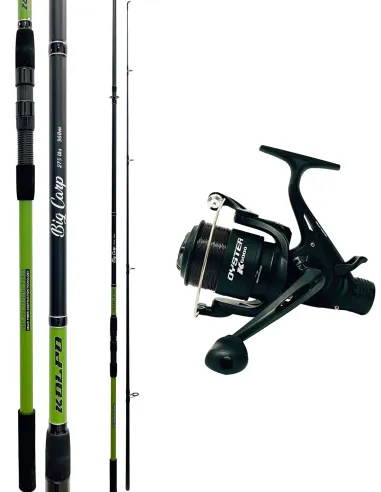 Kolpo 3.60 m 2.75 lb Carp Fishing Combo + Oyster Free Spool with Line – Absolute Power