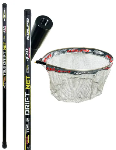 Kolpo 4.20m Telescopic Landing Net – Robust, Rigid, and Ready to Use