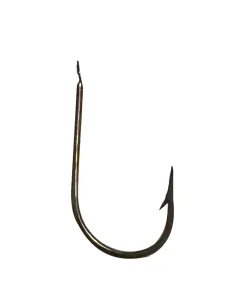 Mustad 39853 – 25 pcs - Wide Curve, Crooked, Forged Bronzed Spade Hook