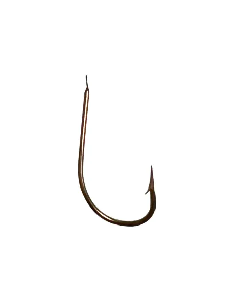 Mustad 505 Series – Long Shank Bronzed Hook | 25-Piece Pack