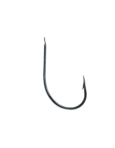 Mustad 496 Blue – Crooked Spade Hook | 25-Piece Pack, Size 2/0