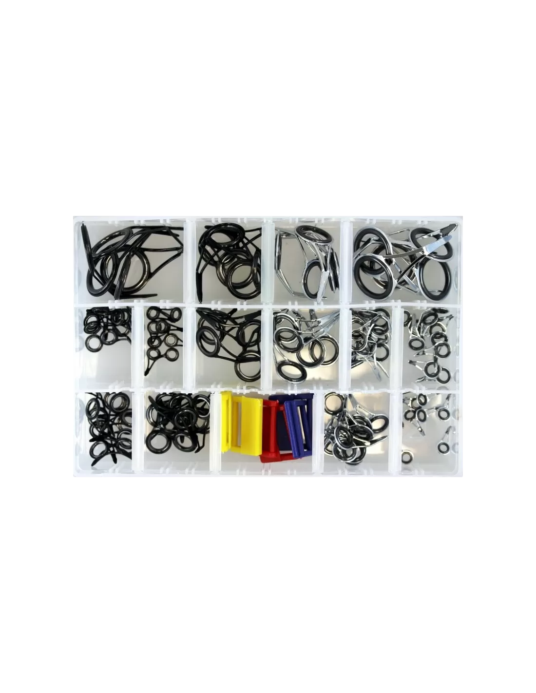 Kit Riparazione Canna Da Pesca PATIKIL - 8 Punte In Acciaio Inox Con Anelli Guide Diametri 3-6mm