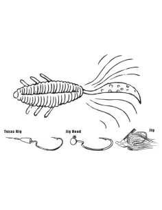 Herakles Lefttail R Soft baits 3.5" 8 Pieces  2