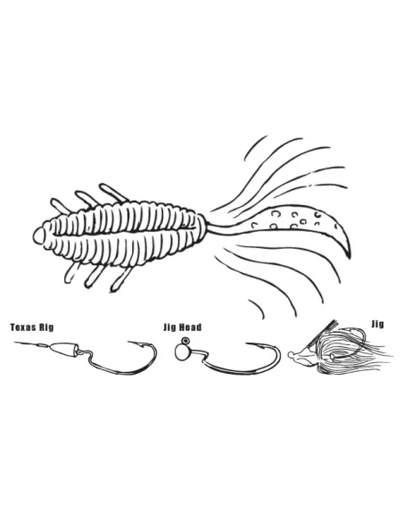 Herakles Lefttail R Soft baits 3.5" 8 Pezzi