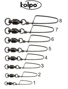 Ball bearing swivel and Rugged Carabiner Kolpo 2