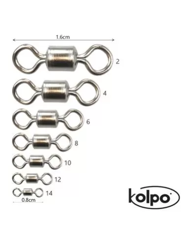Kolpo Girelle Rolling da Pesca 12pz Minuteria Kolpo