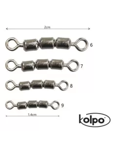 Fishing swivel Triple Rolling 12 PCs 2