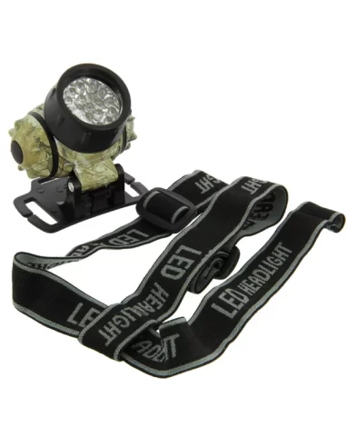 Lampada Frontale Pesca Notturna 19 Led Camo
