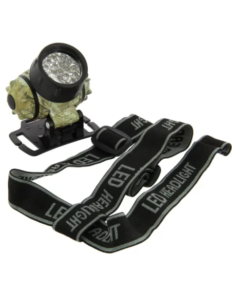 Lampada Frontale Pesca Notturna 19 Led Camo