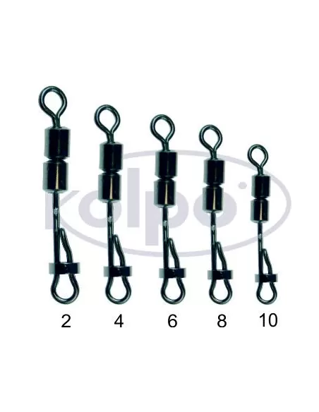 Girelle da Pesca Kolpo Hight Speed Side Rolling Swivels 6 pz Minuteria Kolpo