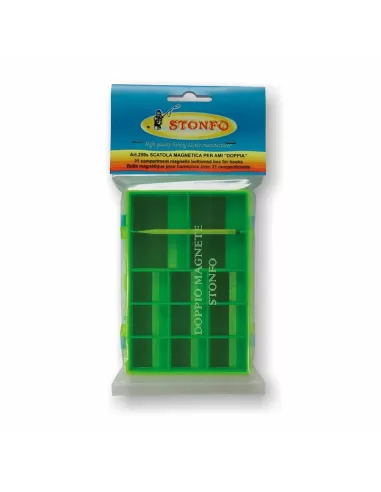 Stonfo Scatola Magnetica Doppia 120 x 80 x 19 Cassette Pesca Stonfo