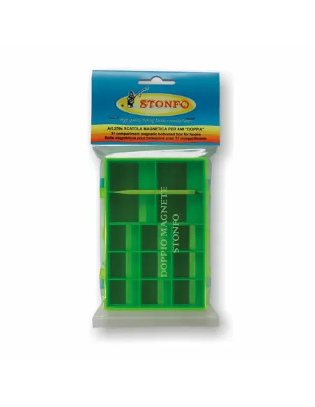 Stonfo Scatola Magnetica Doppia 120 x 80 x 19 Cassette Pesca Stonfo