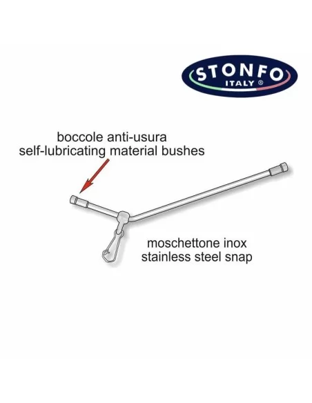 Stonfo Anti Tangle Rigido Curvo 2pz