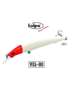 Kit 3 Artificial Minnow Vita Kolpo 80mm 6 grams Sinking  2