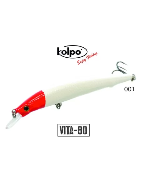 kit 3 Artificiali Minnow Vita Kolpo 80 mm 6 grammi Sinking  Esche Artificiali Kolpo
