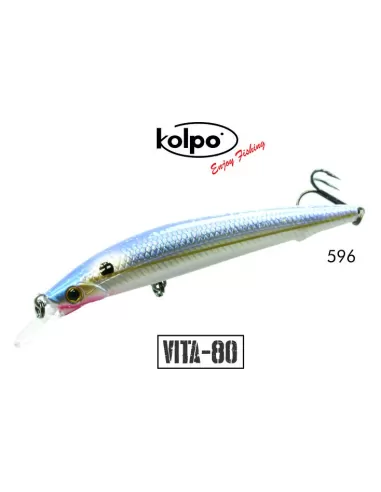 kit 3 Artificiali Minnow Vita Kolpo 80 mm 6 grammi Sinking  Esche Artificiali Kolpo