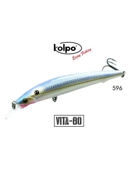 kit 3 Artificiali Minnow Vita Kolpo 80 mm 6 grammi Sinking  Esche Artificiali Kolpo