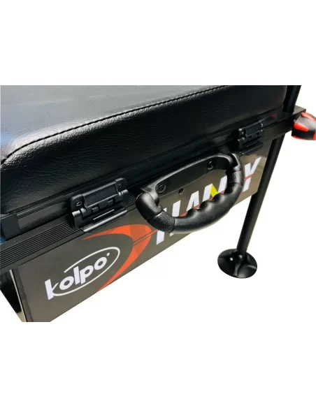 Kolpo Handy Paniere Confort Light Panchetto Con Schienale Black Edition 