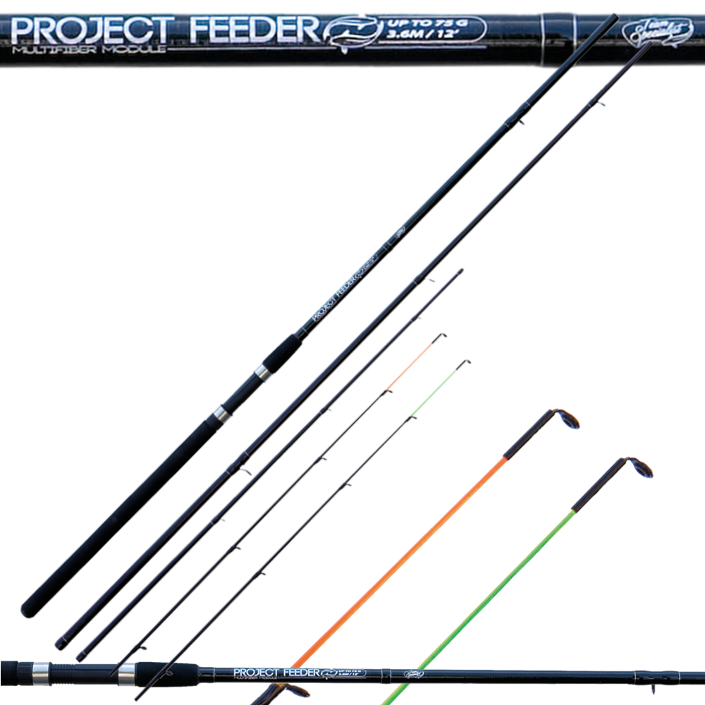 Cresta Solith River Feeder - Canna Da Pesca Feeder 3,60m 150g Per Fiume - 3 Punte Intercambiabili