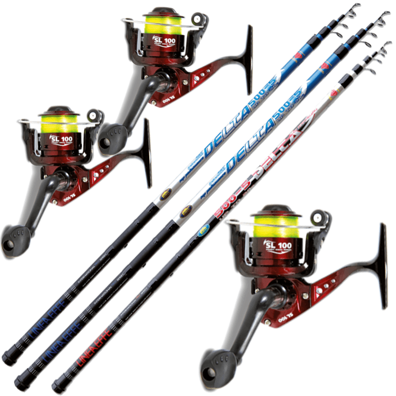 Offerta kit Canne Bolognesi Combo Mulinelli Con Filo Tutta Kit Pesca Trota Lago Canna Mulinello Filo Da Pesca