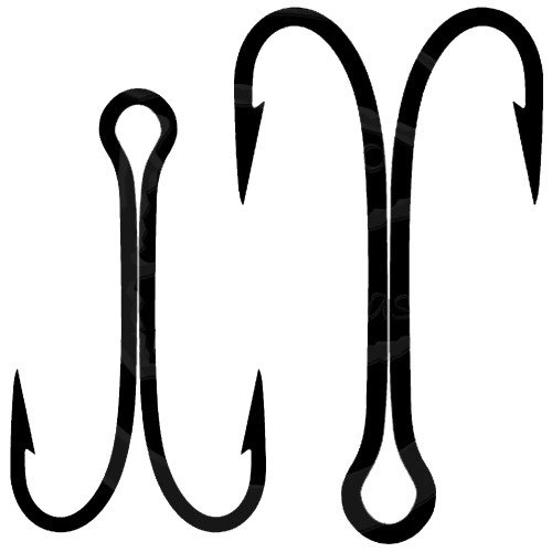 Double hook with ring Lineaeffe