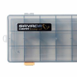 Savage Gear Flat Lure Box Smoke Kit 2 pz 23x11x3.5 cm Scatole Porta Artificiali e Minuteria