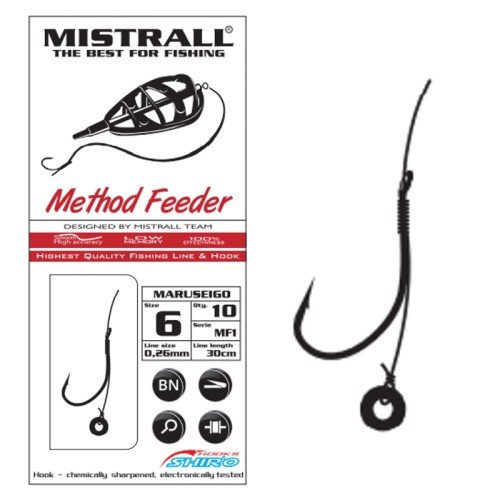 Mistrall Hooks Related To Fishing Method Feeder 30 cm Mistrall