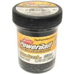 Berkley Powerbait Glitter Trout Bait Extra Scent Pasta Trote Black