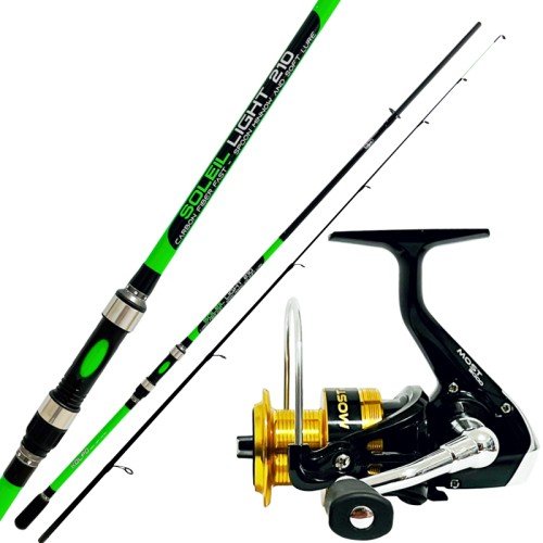 Fishing Kit Spinning Light Rod and Reel with Aluminum Coil Kolpo