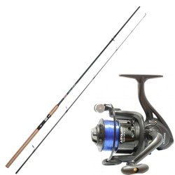 Spinning kit with Caronio rod 2.40 m 20/40 gr 4000 reel with line