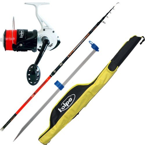 Combo fishing Surfcasting Cam 150 gr 4.20 mt Reel 8000 Wire Tip and Scabbard Kolpo