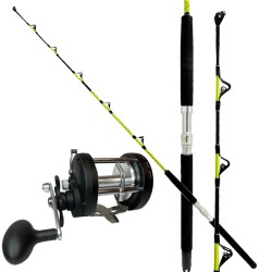 Combo Troller Rod With Pulley Reel 50 lb Special Bluefin Tuna