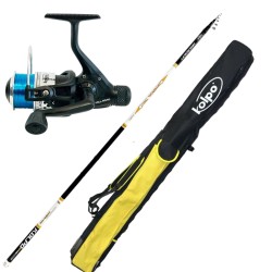 Combo Fishing Trout Lake with Reel Reel Wire and Scabbard