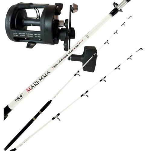 Coastal Trolling Combo with Rod and Rotating Reel All Fishing