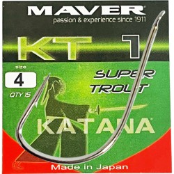 Maver Fishing Hooks Katana Super Trout KT1 15 pcs