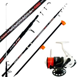 Fishing Kit Surfcasting Rod 4.20 200 gr Reel 8000 with Wire and Tip