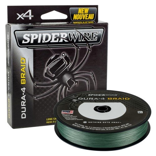 SpiderWire Dura 4 Trecciato 4 Filamenti Super Soffice Moss Green 150 mt Spiderwire