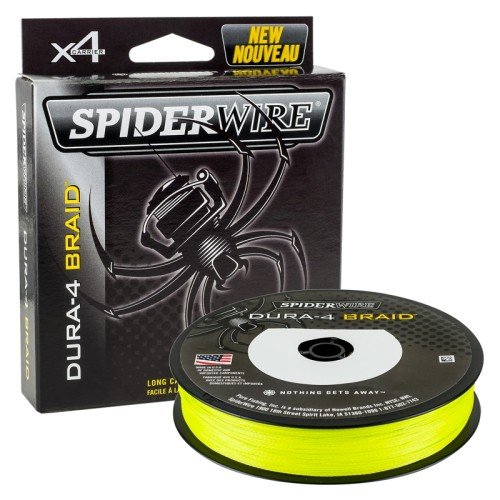 SpiderWire Dura 4 Trecciato 4 Filamenti Super Soffice Giallo Fluo Spiderwire