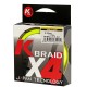 Kolpo K Braid X4 Trecciato Premium Quality 300 mt Giallo Fluo Kolpo