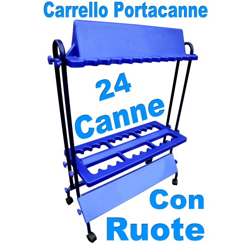 Carrello portacanne - 24 posti Lineaeffe - Pescaloccasione