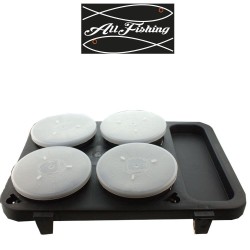 Bait tray with four containers