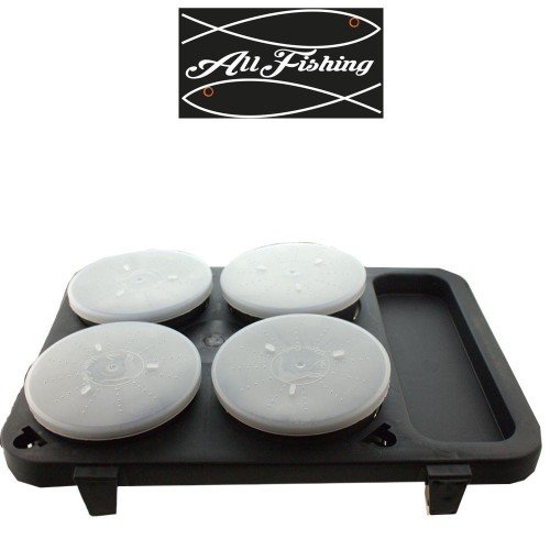 Bait tray with four containers All Fishing