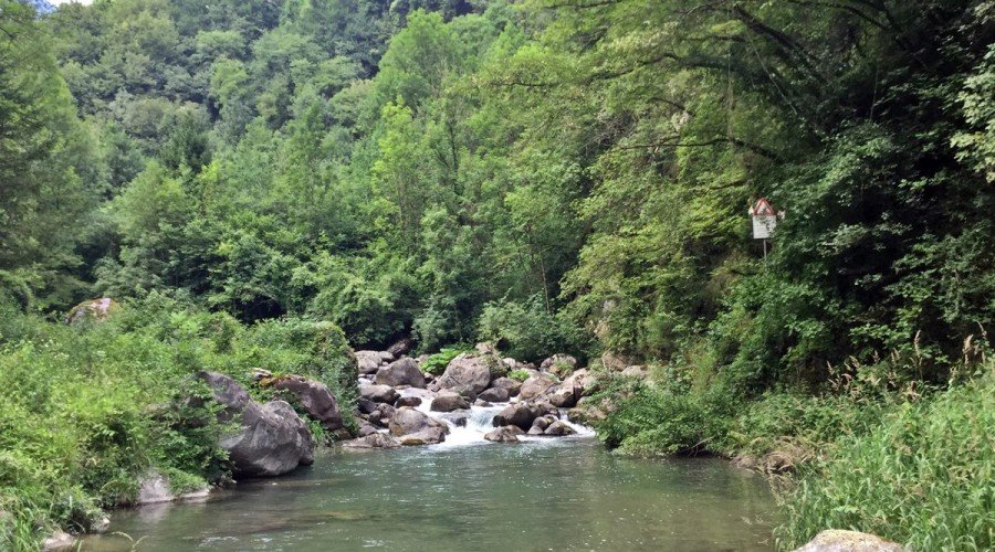 Pesca in Trentino sul fiume Chiese