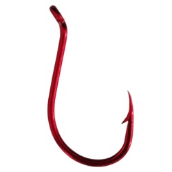Camor Gara Robust Fishing Hooks with Eyelet Red Color