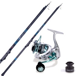Combo Bolognese Canna Xrt Reel Galant Double Coil