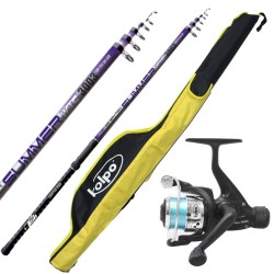 Combo Bolognese Scabbard Fishing Rod 3 m Reel and Wire