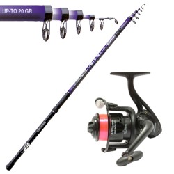 Kit Fishing Bolognese Rod 4 mt Reel Fishing with Wire