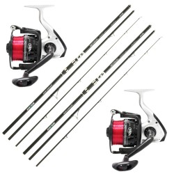 Combo Two Rods Surf 3 Sections 420 mt 200 gr Two Reels 7000 and Wire