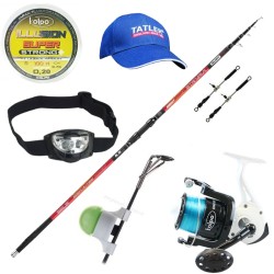 Kit Surfcasting Complete Reed Reel Accessories Hat